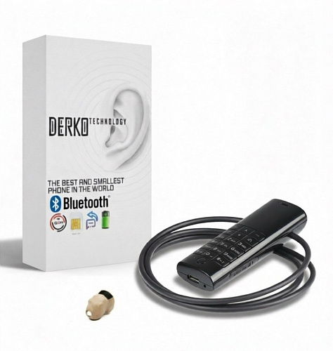 Мини Bluetooth-телефон DIWEINUO D1 и микронаушник Mega 8 мм